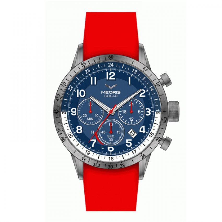 Sportovní hodinky Meoris SOLAR CHRONOGRAF SUPERTITANIUM BLU – T