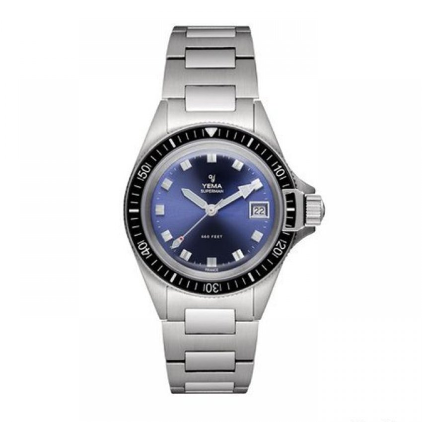 Yema SUPERMAN HERITAGE BLUE Quartz 39mm