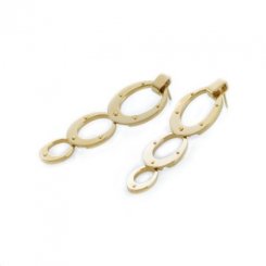 Connect Drop Earrings Gold